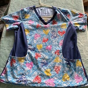 Nurse scrub top